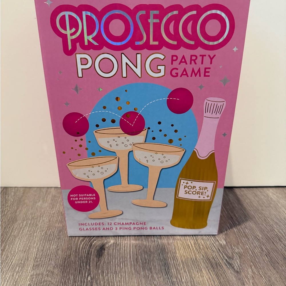 FUN Eccolo Prosecco Pong Party Game - NWT